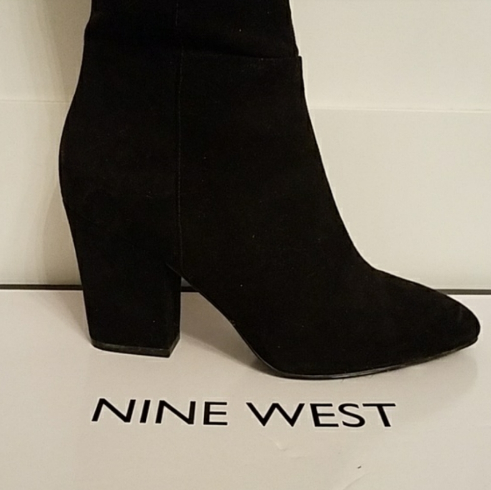 Nine west black over the knee boot - Picture 2 of 8